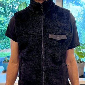 Mens Stormtech Black Sherpa Fleece Vest Size Small